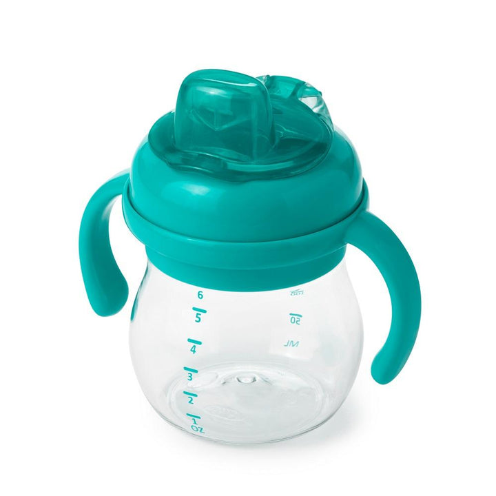 Oxo Tot Transitions Soft Spout Sippy Cup with Handles (Tot Teal)-Feeding-OXO Tot-023104 TL-babyandme.ca
