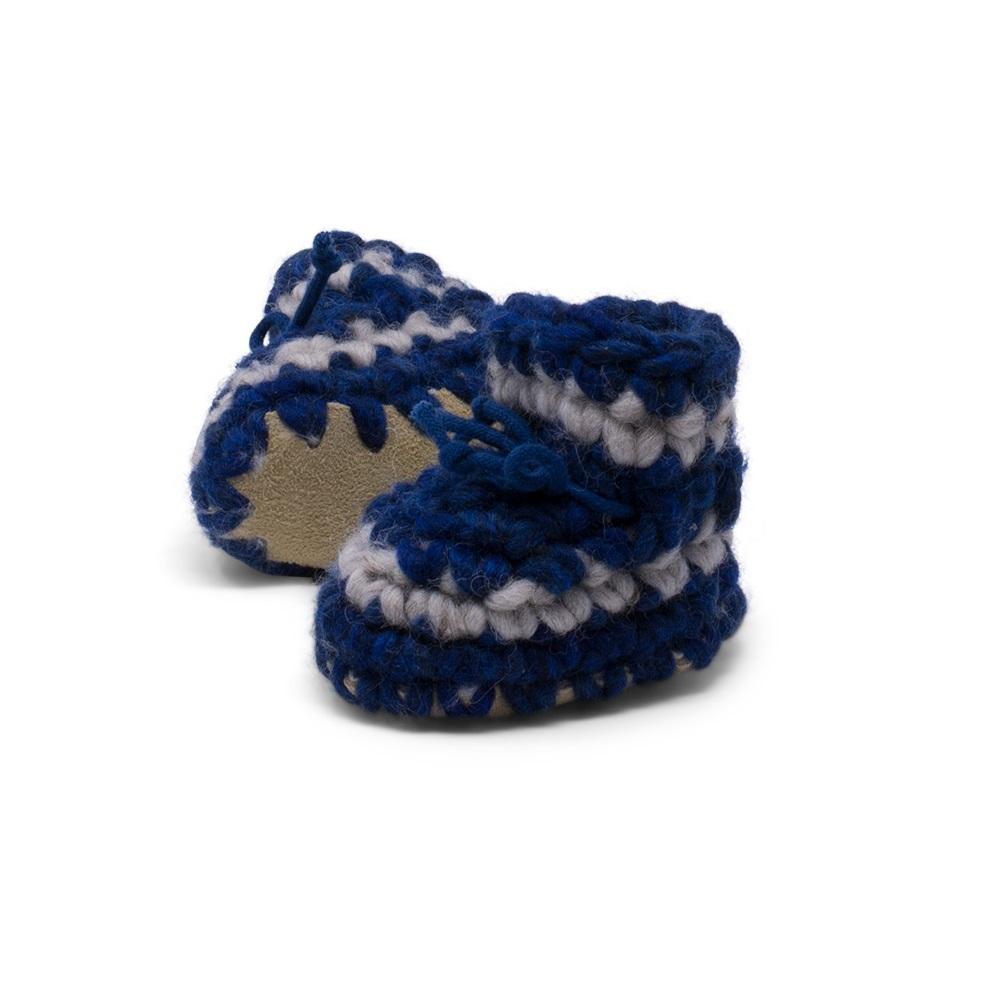 Padraig Cottage Slippers (Denim Stripe)-Apparel-Padraig Cottage--babyandme.ca
