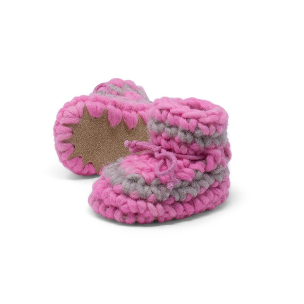 Padraig Cottage Slippers (Pink Stripe)-Apparel-Padraig Cottage--babyandme.ca