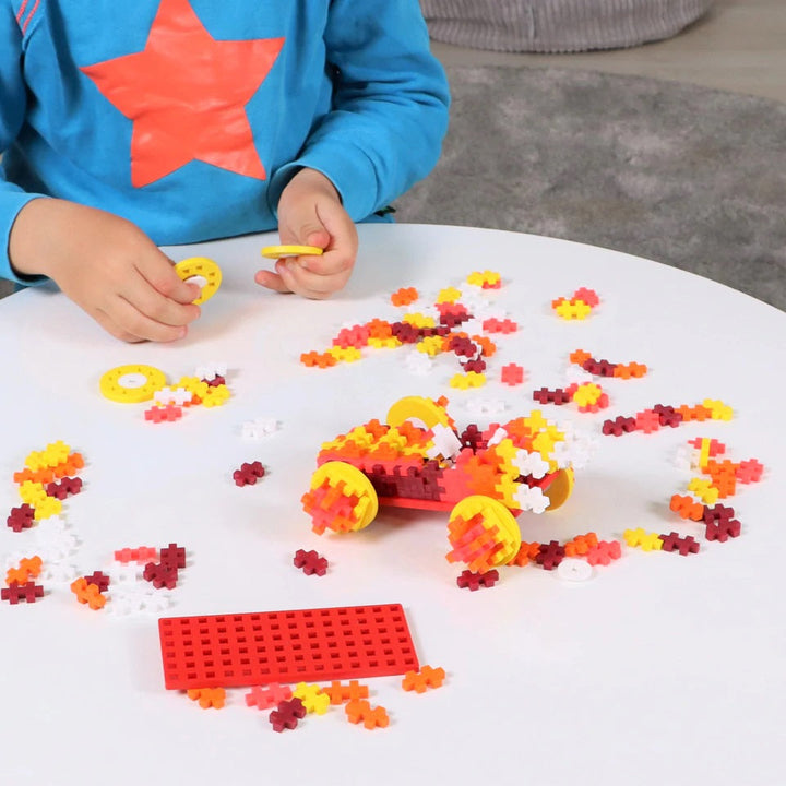 Plus Plus Mini Tube Color Cars 200-Piece (Fire)-Toys & Learning-Plus-Plus-030940 FI-babyandme.ca
