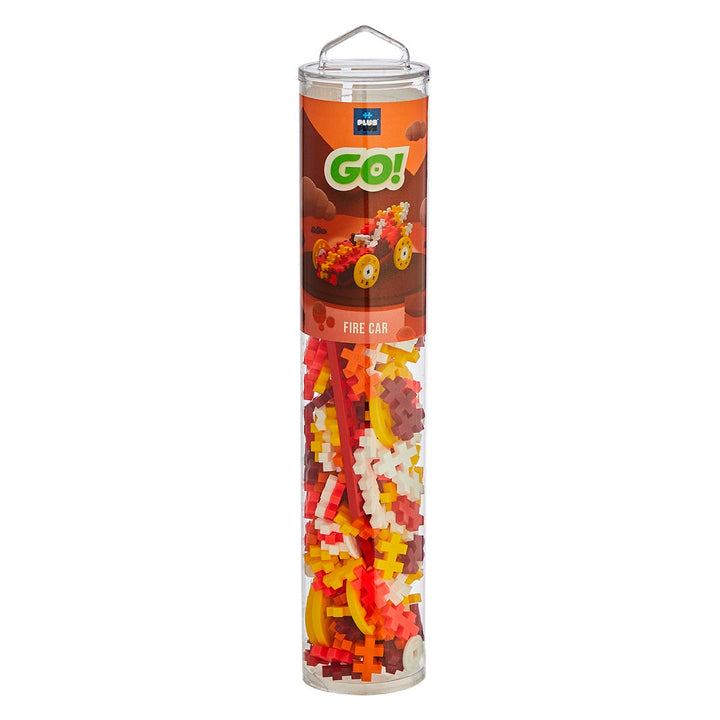 Plus Plus Mini Tube Color Cars 200-Piece (Fire)-Toys & Learning-Plus-Plus-030940 FI-babyandme.ca