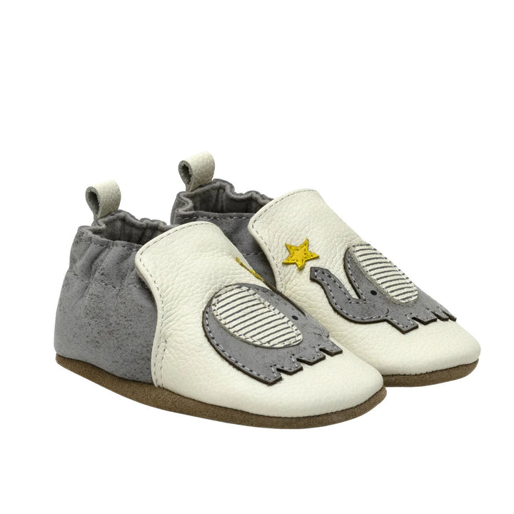 Robeez Soft Soles (Elephant Stars)-Apparel-Robeez--babyandme.ca