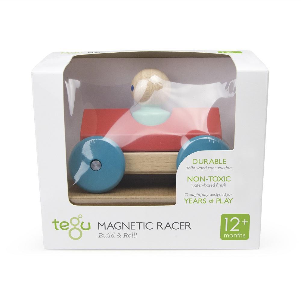 Tegu Magnetic Racer (Orange)-Toys & Learning-Tegu-025720 OR-babyandme.ca