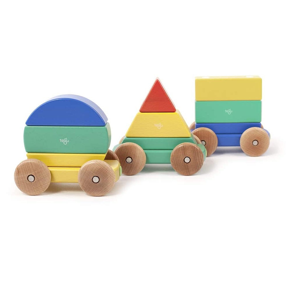 Tegu Magnetic Shape Train (Big Top)-Toys & Learning-Tegu-025722 BT-babyandme.ca
