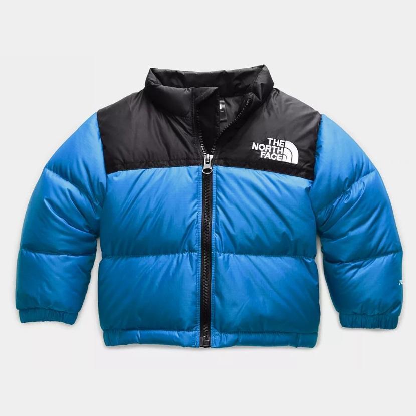 The North Face Infant 1996 Retro Nuptse Down Jacket (Clear Lake Blue) - FINAL SALE-Apparel-The North Face--babyandme.ca