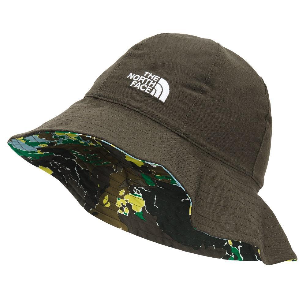 TNF Littles Brimmer Hat (Sulphur Spring Green/Print) -  0-6 Months