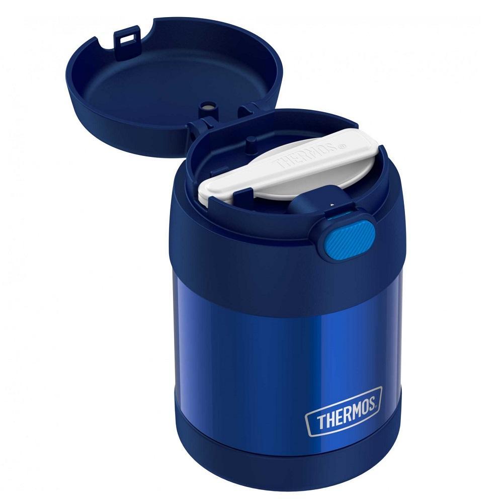 Thermos FUNtainer Stainless Steel Food Jar 10oz (Navy)-Feeding-Thermos-030026 NY-babyandme.ca