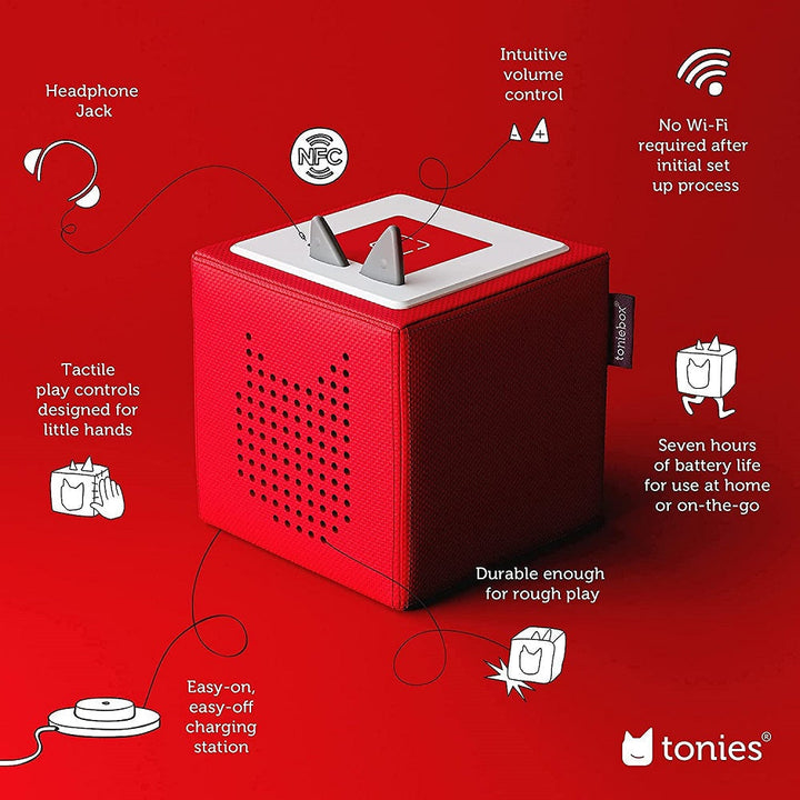 Tonies Toniebox Starter Set (Red)-Toys & Learning-Tonies-031051 RD-babyandme.ca