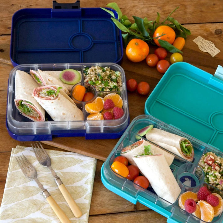 Yumbox Tapas Tray 5 Compartment Insert (Bon Appetit Dark Blue)-Feeding-Yumbox-031219 BB-babyandme.ca