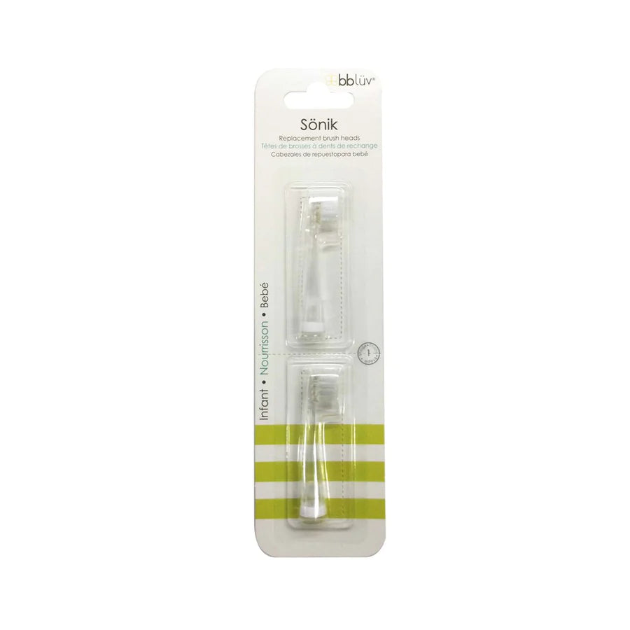 bblüv Sönik Replacement Brush Head 2 Pack (Infant)-Health-bblüv-031643 Inf-babyandme.ca