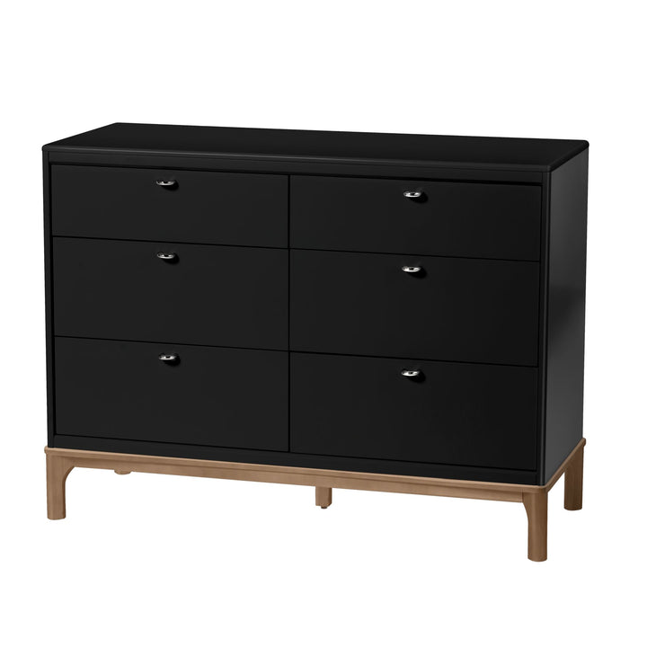 Little Seeds Laurel 6-Drawer Dresser (Black/Chestnut)