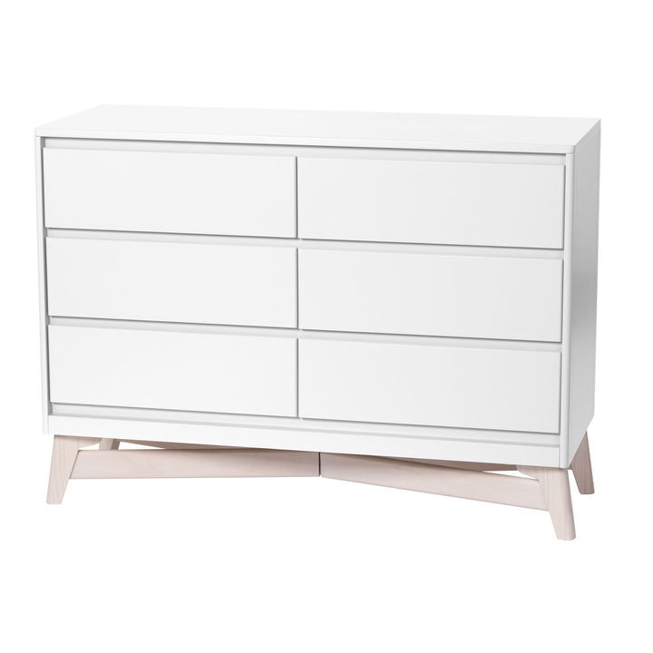 Little Seeds Pala 6-Drawer Dresser (White/Whitewash)