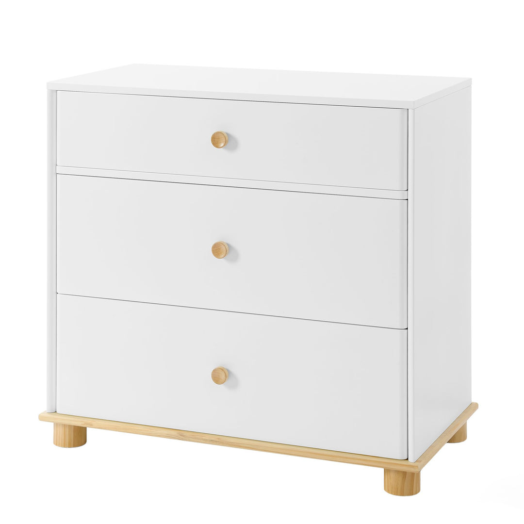 Little Seeds Roo 3-Drawer Dresser (White/Natural)