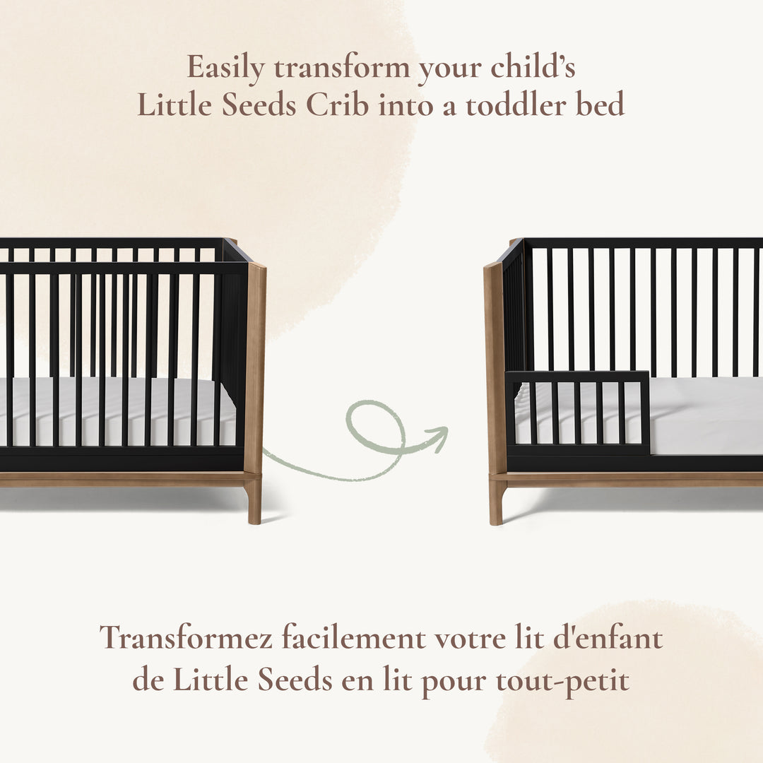 Little Seeds Laurel Toddler Guardrail/Spindle (Black)
