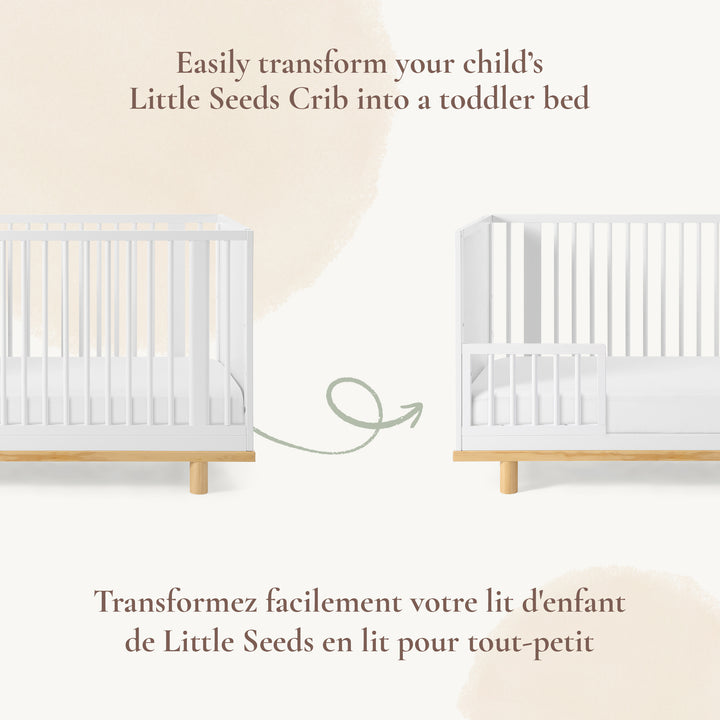 Little Seeds Roo Toddler Bed Guardrail (White)