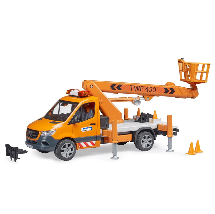 Bruder MB Sprinter with Work Platform and Light + Sound Module - IN STORE PICK UP ONLY