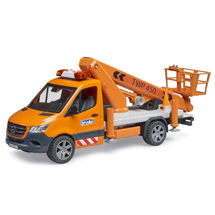 Bruder MB Sprinter with Work Platform and Light + Sound Module - IN STORE PICK UP ONLY