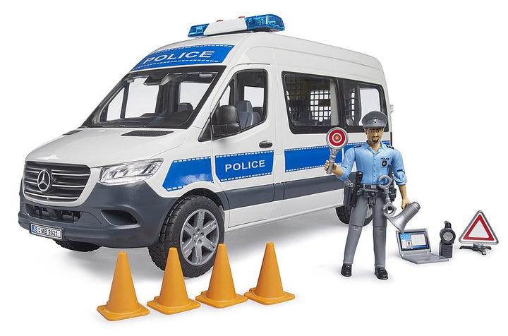 Bruder MB Sprinter Police Emergency Vehicle with Light & Sound Module