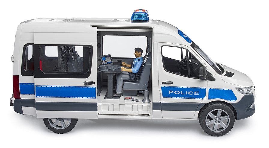 Bruder MB Sprinter Police Emergency Vehicle with Light & Sound Module