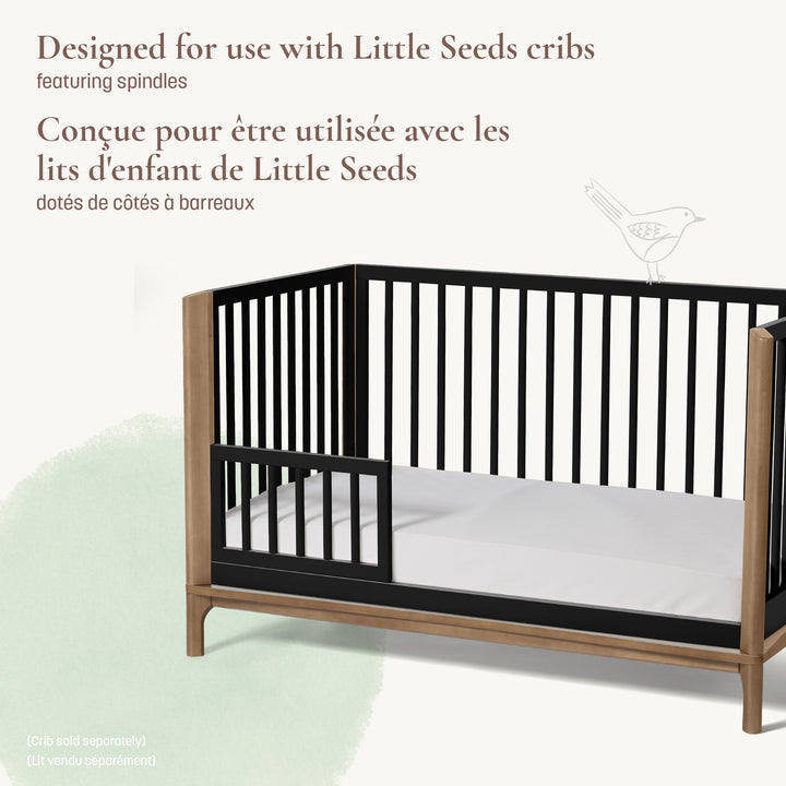 Little Seeds Laurel Toddler Guardrail/Spindle (Black)