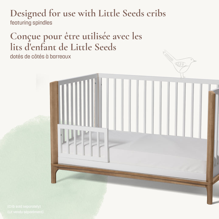 Little Seeds Laurel Toddler Guardrail/Spindle (White)