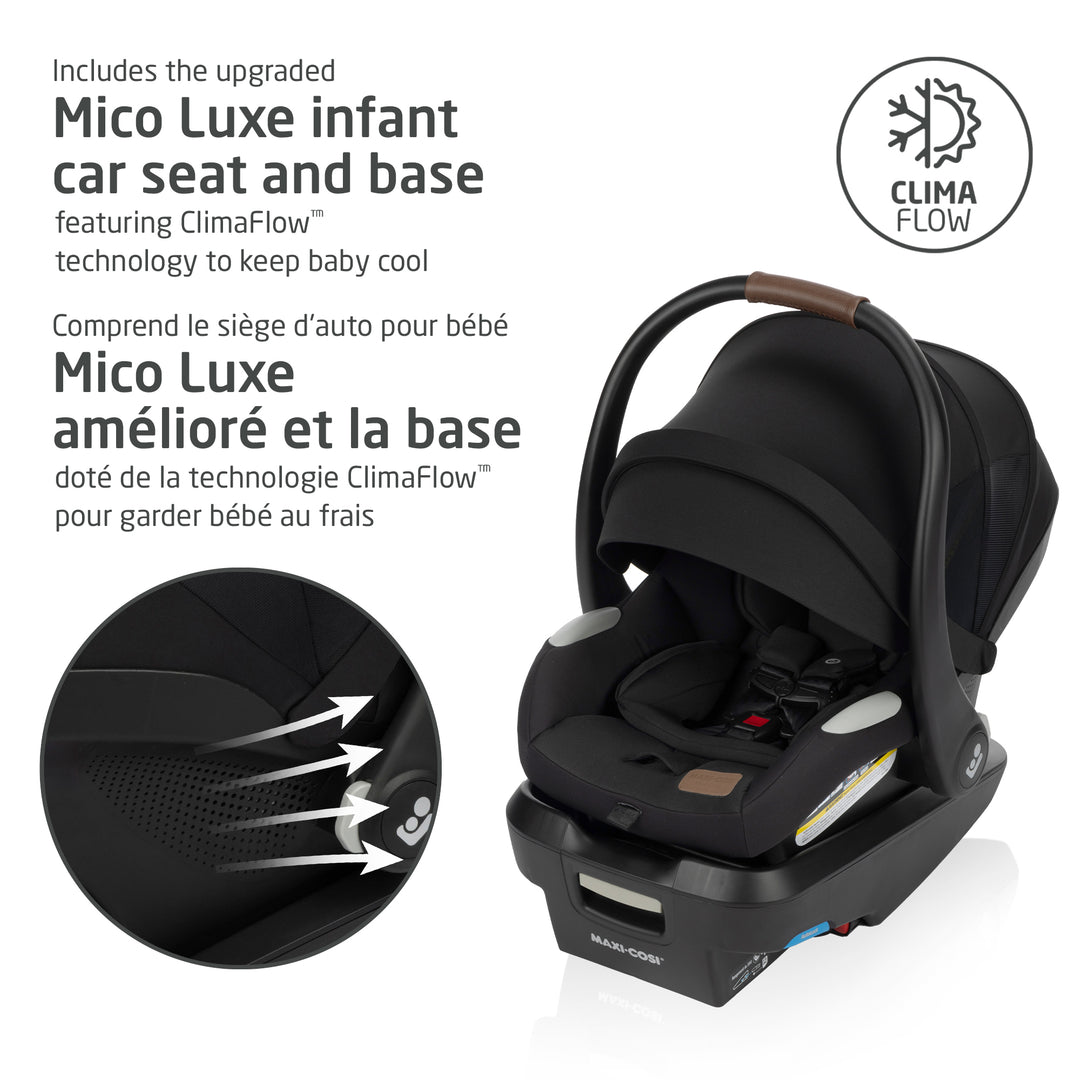 Maxi Cosi Zelia Luxe 5-in-1 Travel System (Basalt Black)