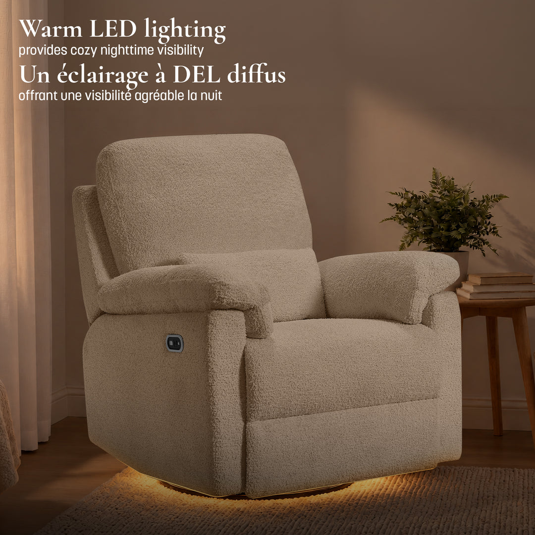 Little Seeds Bellamy Power Recliner (Oyster Shell)