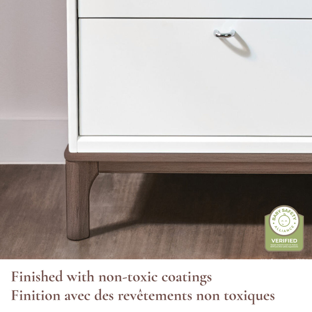 Little Seeds Laurel 6-Drawer Dresser (White/Chestnut)