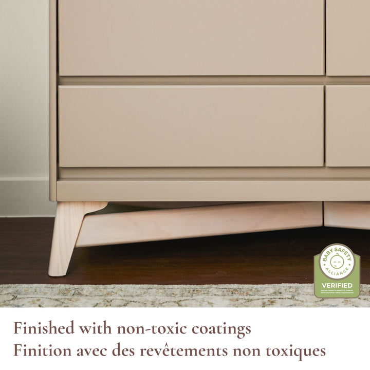 Little Seeds Pala 6-Drawer Dresser (White/Whitewash)