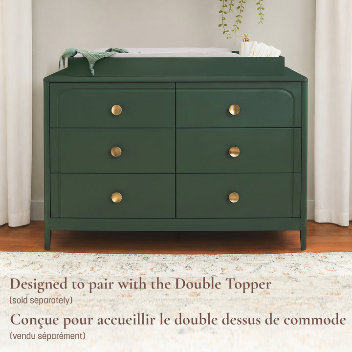 Little Seeds Briar 6-Drawer Dresser (Bottle Green)