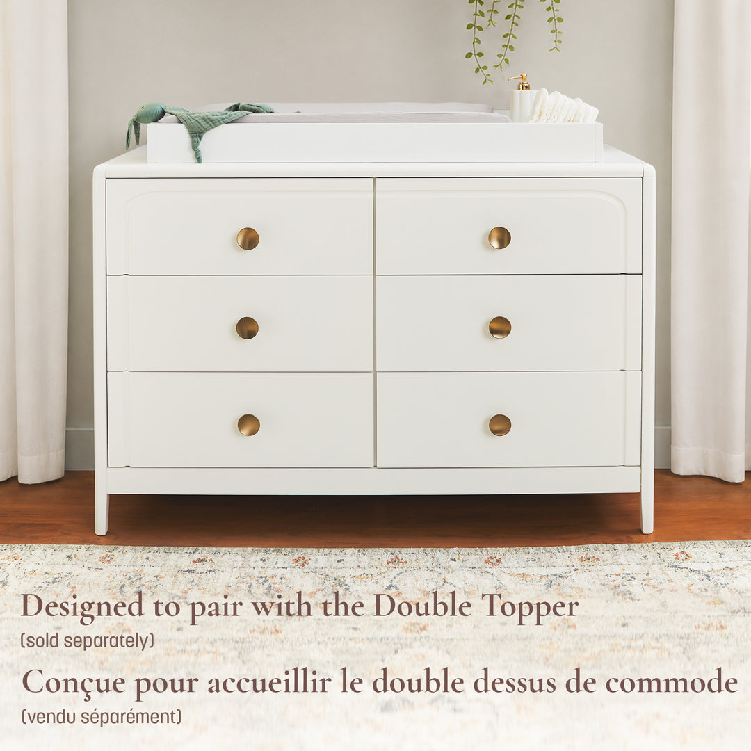 Little Seeds Briar 6-Drawer Dresser (True White)