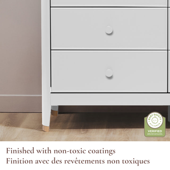 Little Seeds Aster 6-Drawer Dresser (White)