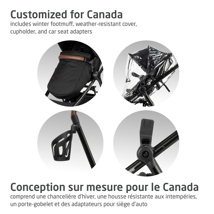 Maxi Cosi Zelia Luxe 5-in-1 Travel System (Basalt Black)