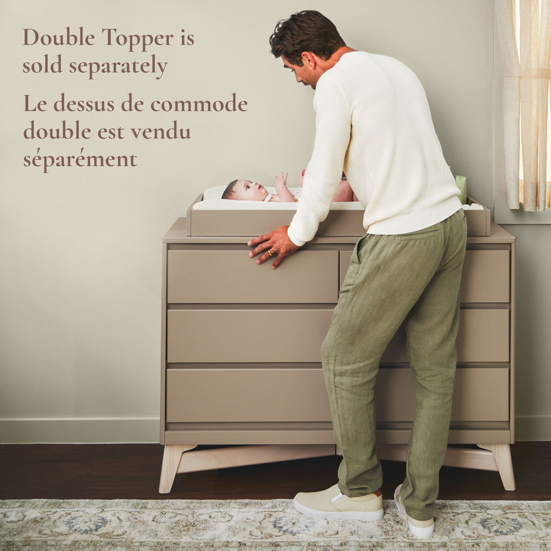 Little Seeds Pala 6-Drawer Dresser (White/Whitewash)