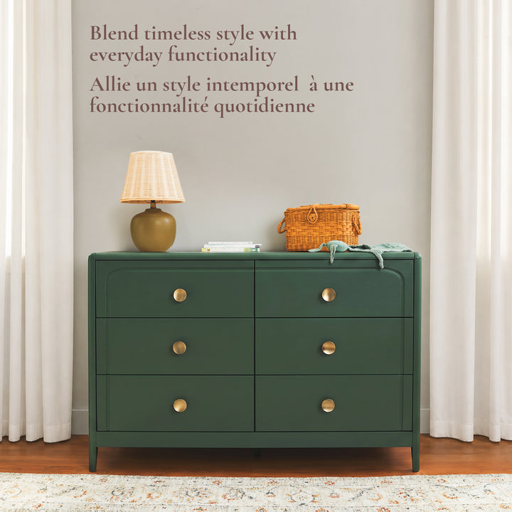 Little Seeds Briar 6-Drawer Dresser (Bottle Green)