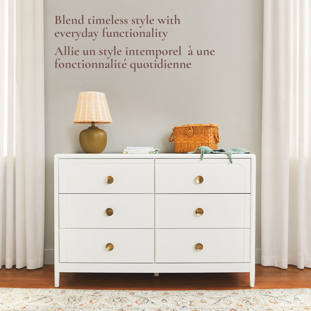 Little Seeds Briar 6-Drawer Dresser (True White)
