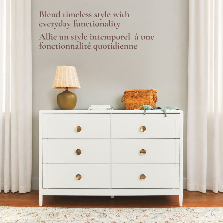 Little Seeds Briar 6-Drawer Dresser (True White)