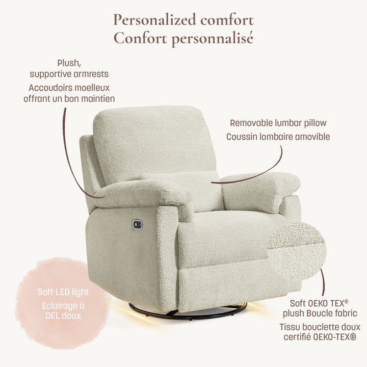 Little Seeds Bellamy Power Recliner (Oyster Shell)