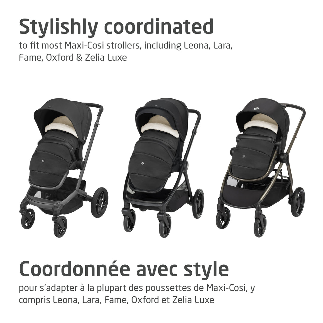 Maxi Cosi 2-In-1 Footmuff (Twillic Black)