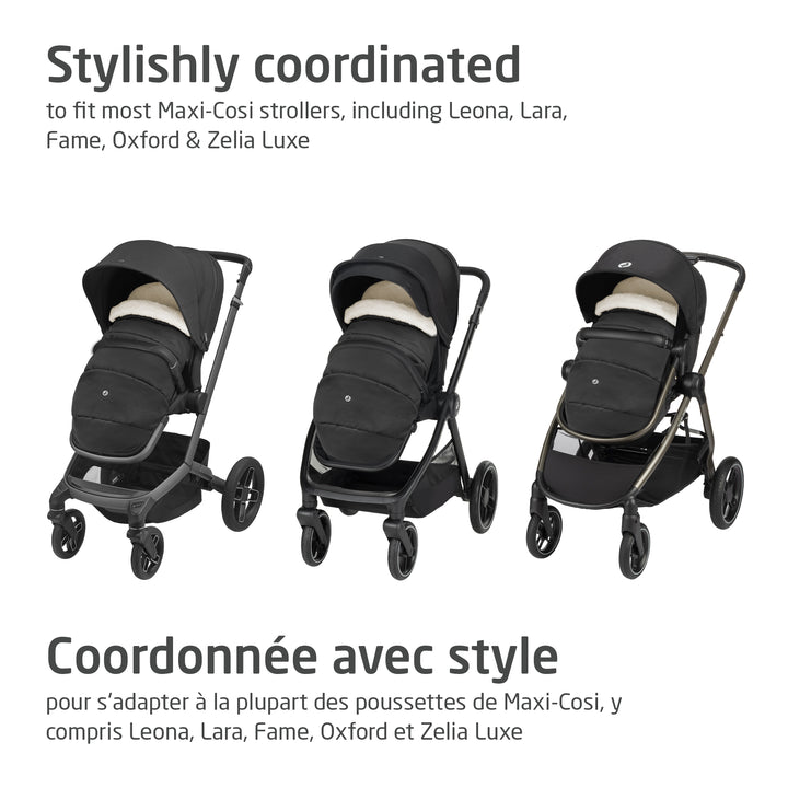 Maxi Cosi 2-In-1 Footmuff (Twillic Black)