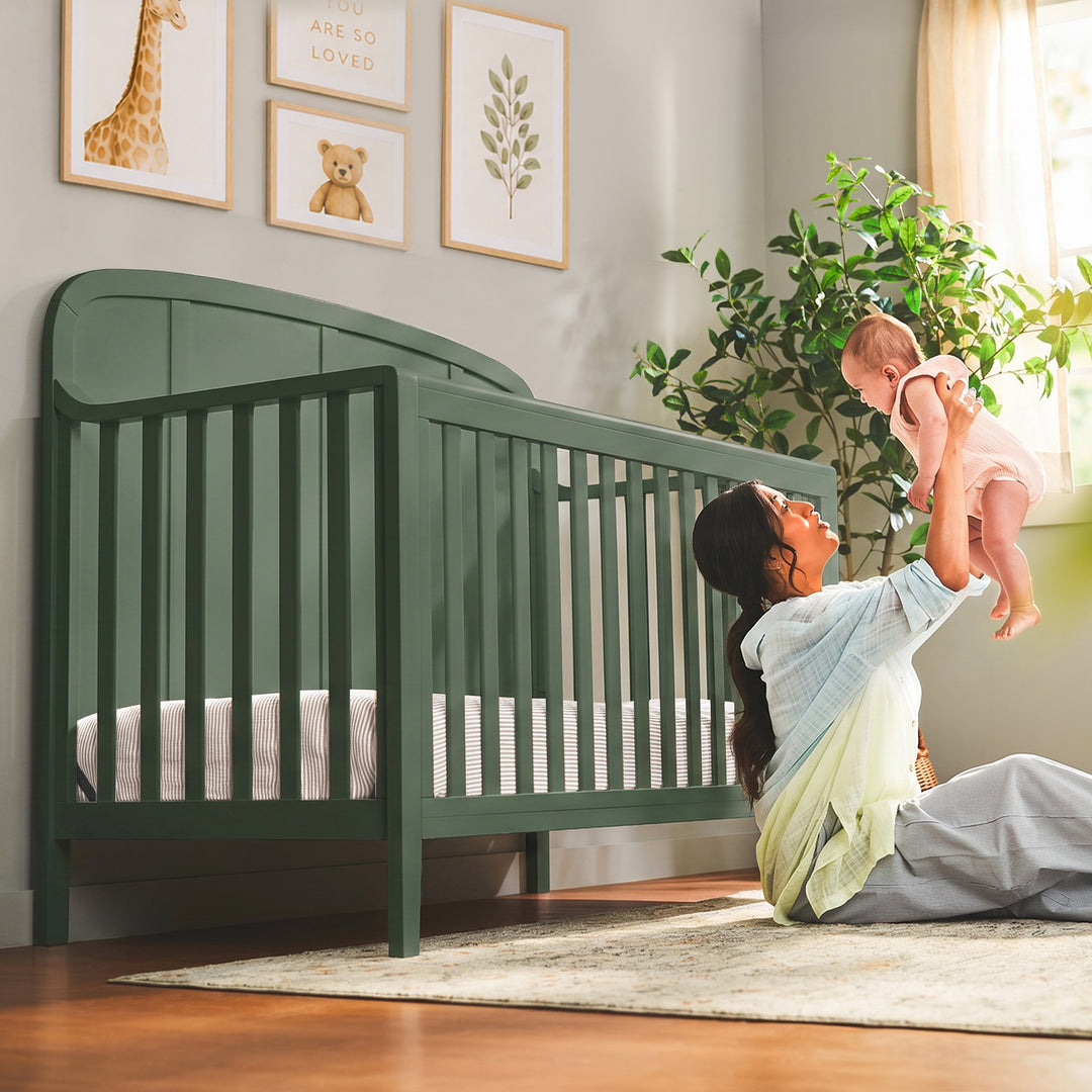 Little Seeds Briar 6-in-1 Crib (Bottle Green)