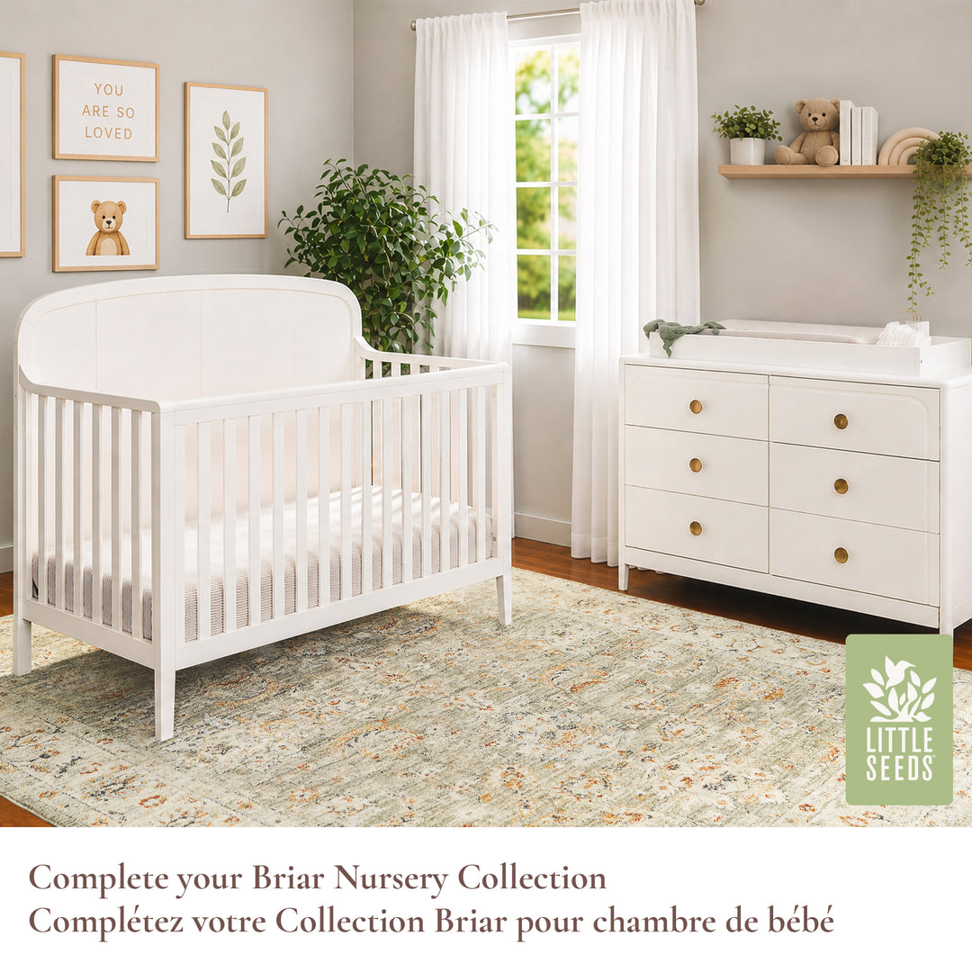 Little Seeds Briar 6-Drawer Dresser (True White)