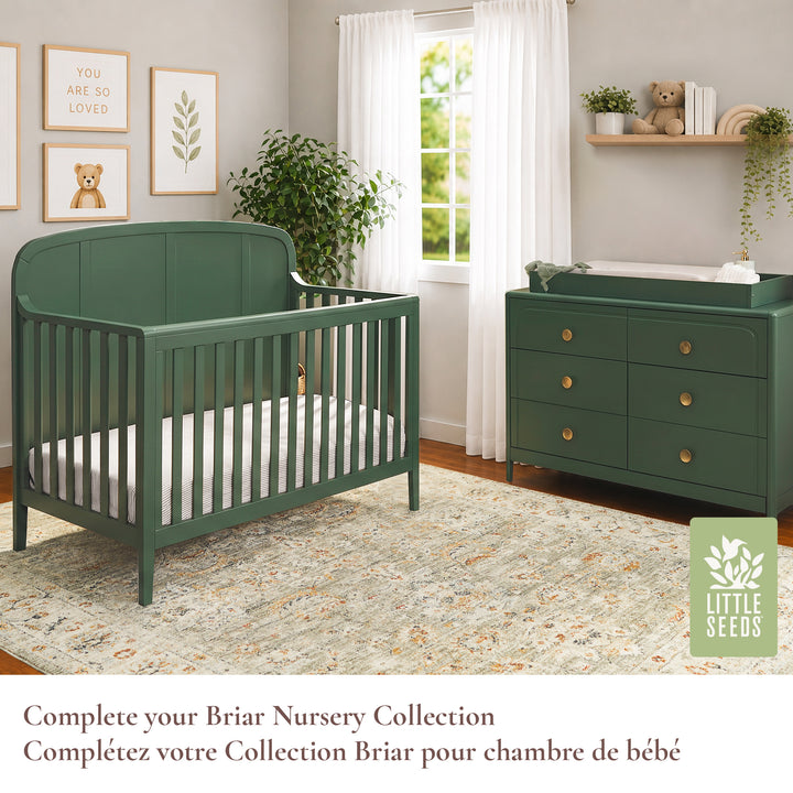 Little Seeds Briar 6-Drawer Dresser (Bottle Green)