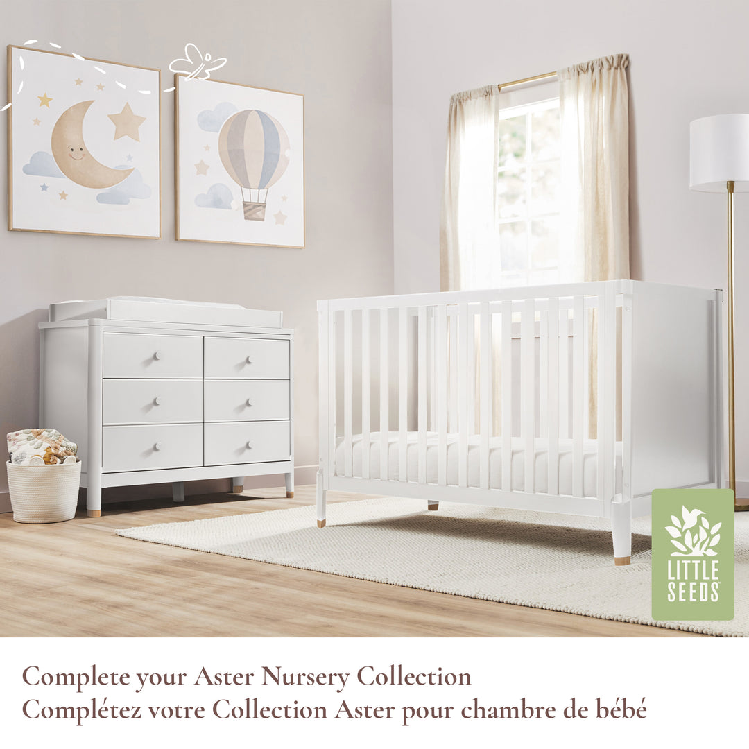 Little Seeds Aster 6-Drawer Dresser (White)