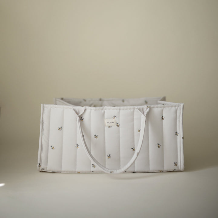 Mushie Diaper Caddy (Bees)