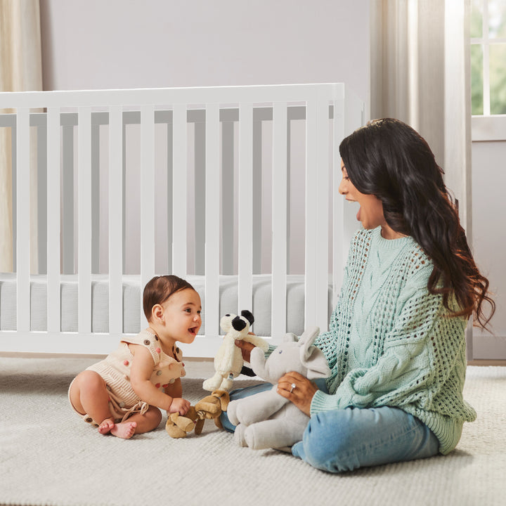 Little Seeds Aster 4-in-1 Convertible Crib (White)