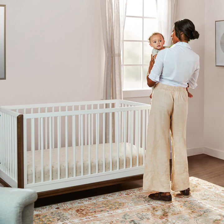 Little Seeds Laurel 4-in-1 Crib (Black/Chestnut)