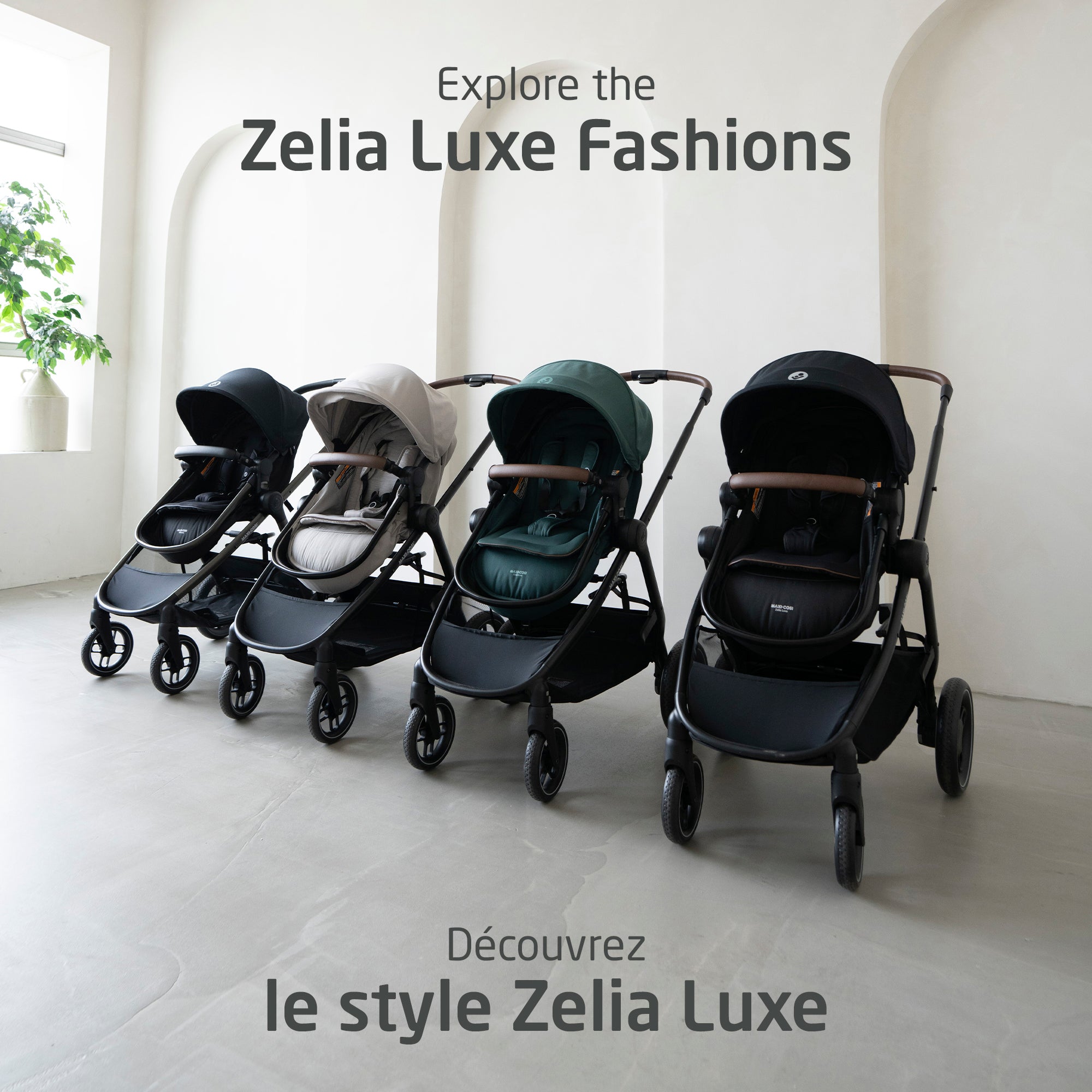 Maxi Cosi Zelia Luxe 5-in-1 Travel System (New Hope Tan