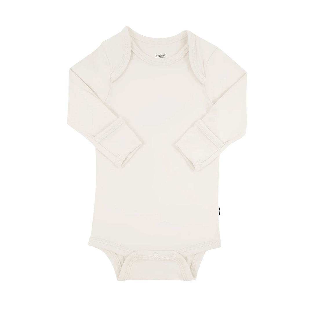 Kyte Baby Long Sleeve Bodysuit (Oat)