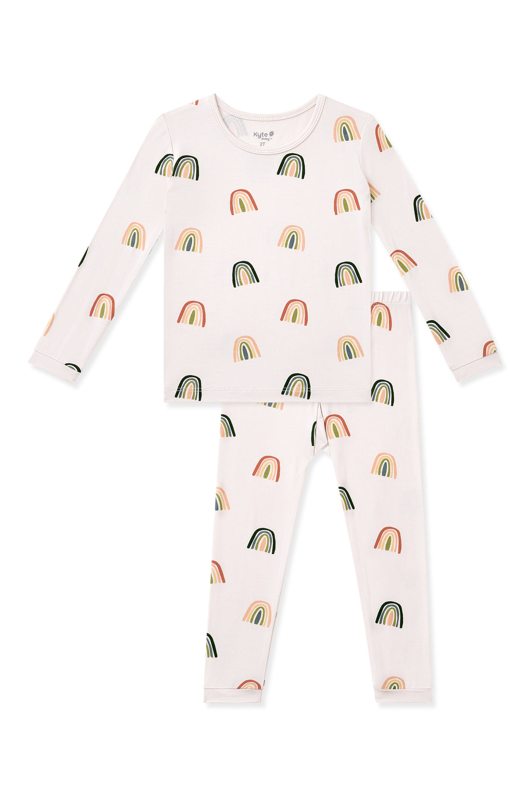 Kyte Baby Long Sleeve Pajamas (Retro Rainbow)